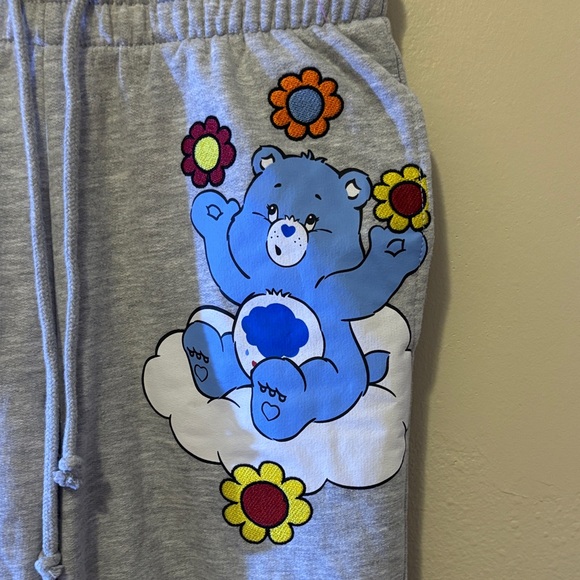 Care Bears Heather Gray Joggers with Bear Graphics - Picture 3 of 6